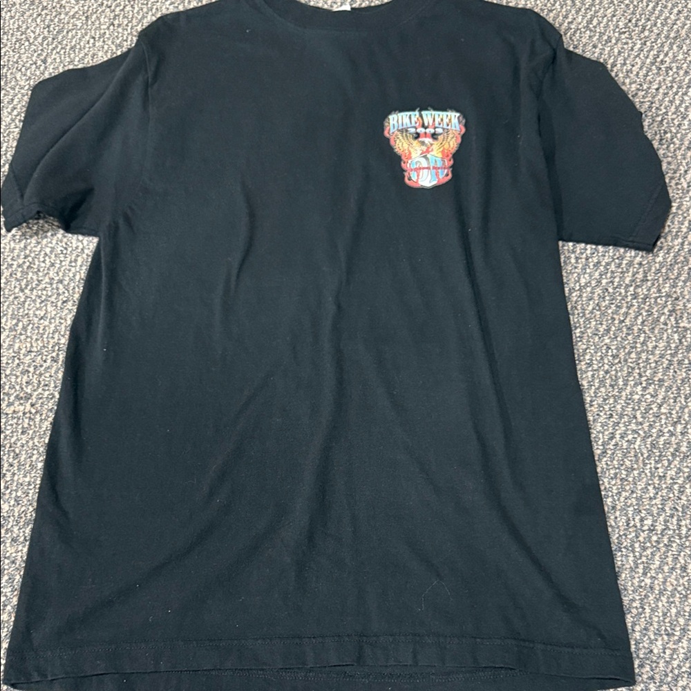 Bike week Black Graphic T-Shirt